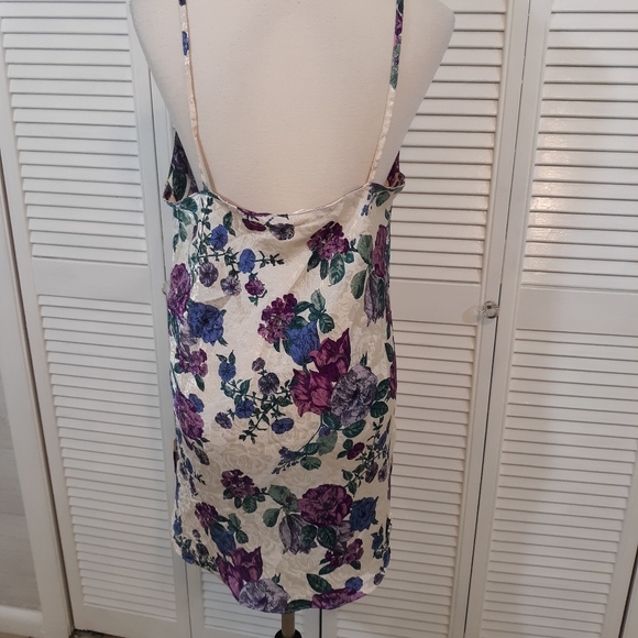 Floral hi low babydoll night gown large *C3 - Picture 2 of 3
